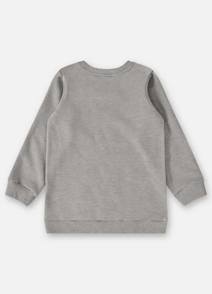 Up Baby - Blusão em Moletom Infantil Menino Cinza - UP BABY