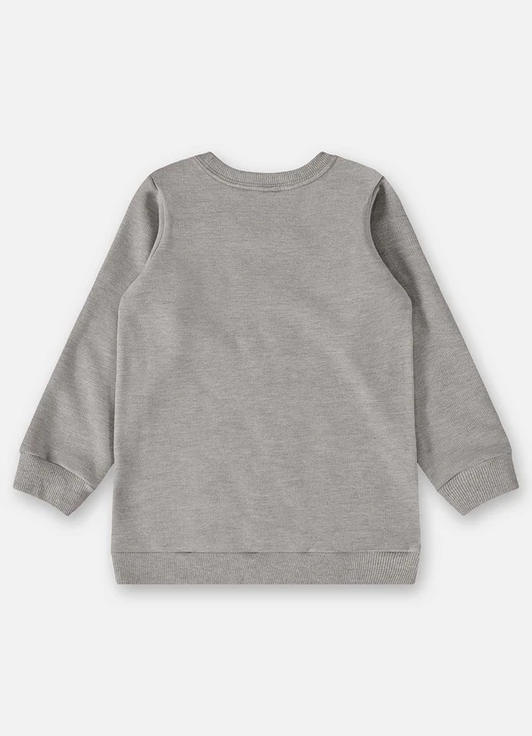 Up Baby - Blusão em Moletom Infantil Menino Cinza 2