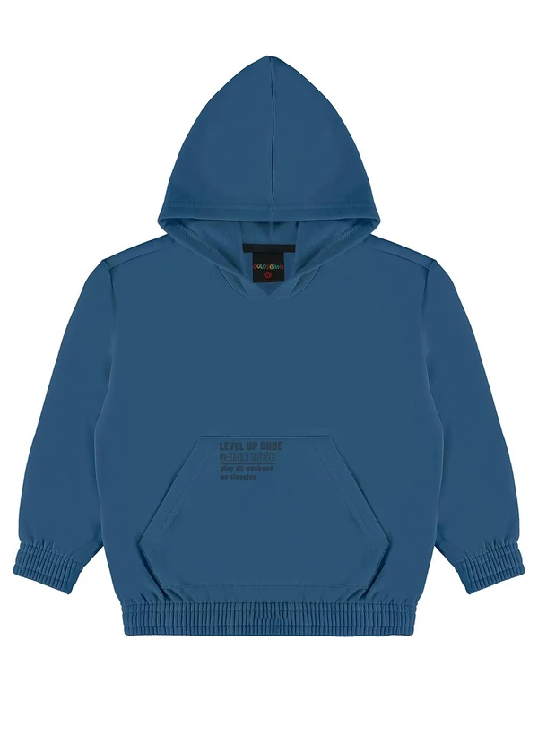 Guloseima - Blusão em Moletom Infantil Menino Guloseima Azul