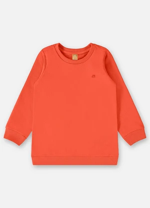 Up Baby - Blusão em Moletom Infantil Menino Laranja - UP BABY