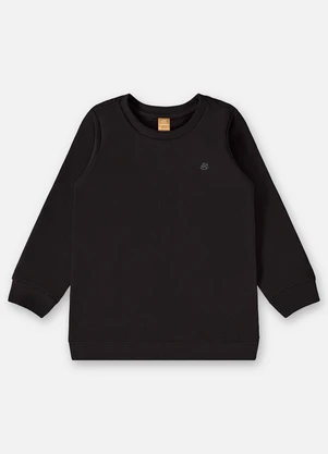 Up Baby - Blusão em Moletom Infantil Menino Preto - UP BABY