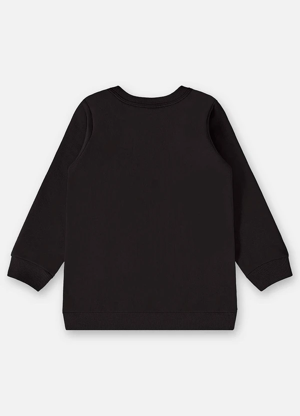 Up Baby - Blusão em Moletom Infantil Menino Preto 2