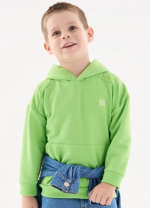 Up Baby - Blusão em Moletom Infantil Menino Verde - UP BABY