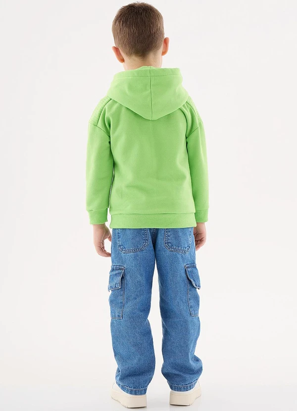 Up Baby - Blusão em Moletom Infantil Menino Verde 4