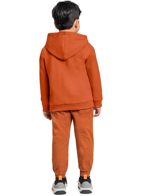 Quimby - Blusão em Moletom para Menino Laranja 3