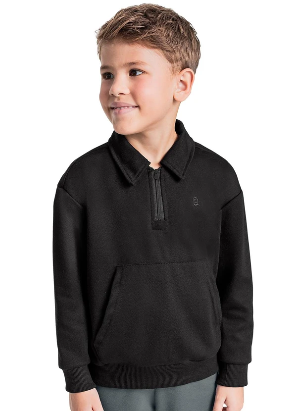 Quimby - Blusão em Moletom para Menino Preto