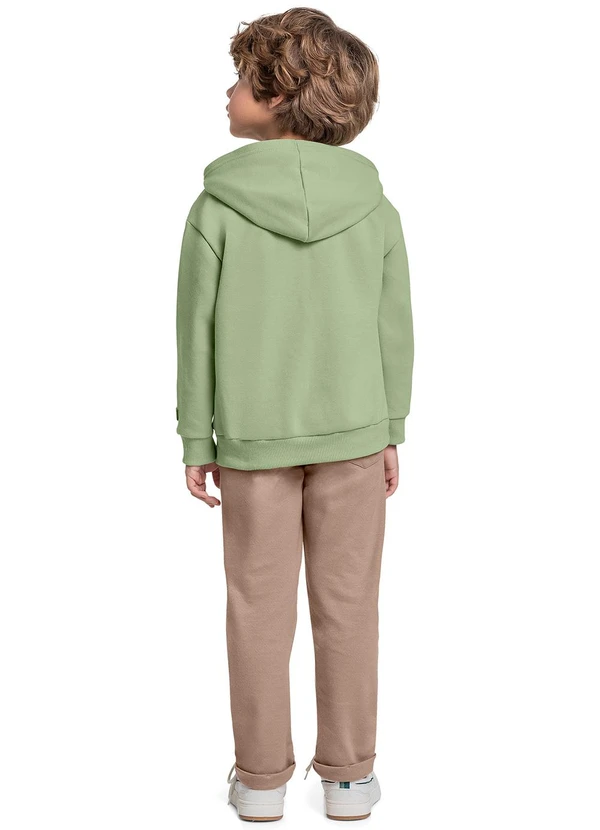 Quimby - Blusão em Moletom para Menino Verde 4