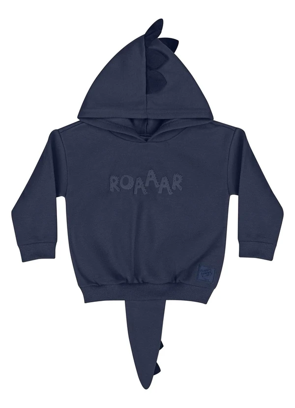 Quimby - Blusão em Moletom Unissex para Bebê Azul