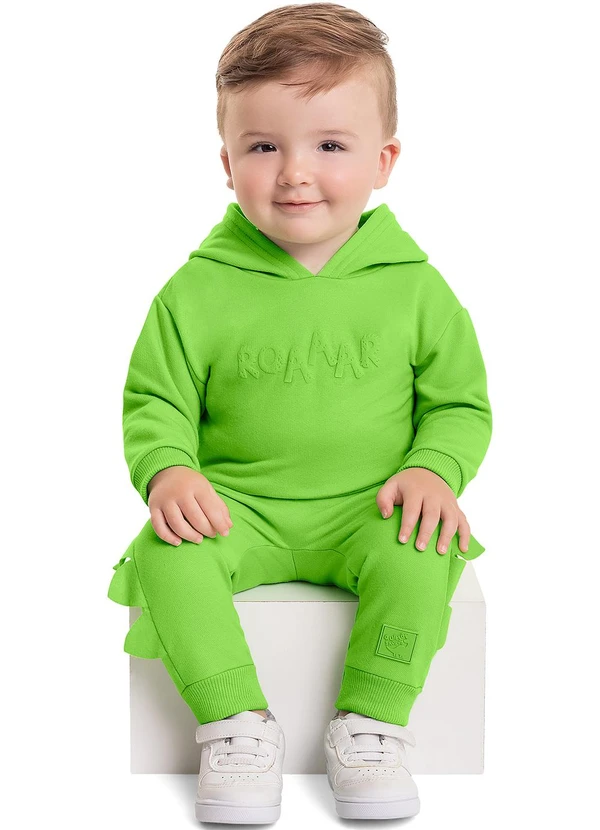 Quimby - Blusão em Moletom Unissex para Bebê Verde 2