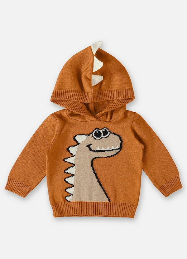 Up Baby - Blusão em Tricô para Bebê Menino Marrom 1