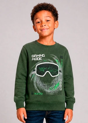 Marlan - Blusão Estampado Verde - MARLAN
