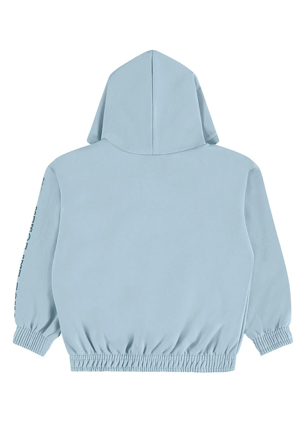 Guloseima - Blusão Infantil em Moletom Felpado Azul 2