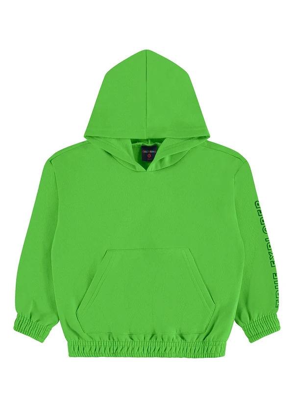 Guloseima - Blusão Infantil em Moletom Felpado Verde