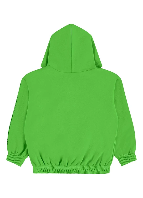 Guloseima - Blusão Infantil em Moletom Felpado Verde 2
