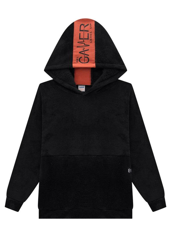 Marlan - Blusão Infantil em Pelo Comfort Dublado Preto