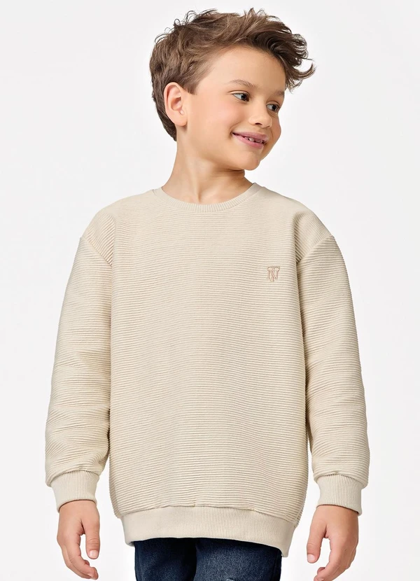 Trick Nick - Blusão Infantil Gorgurinho Masculino Bege