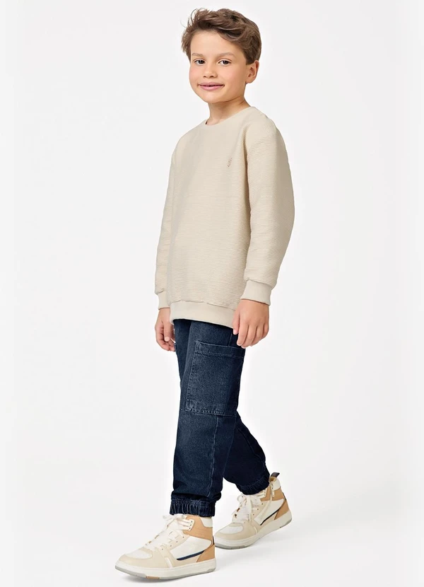 Trick Nick - Blusão Infantil Gorgurinho Masculino Bege 3