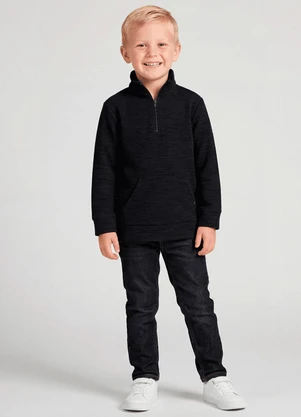 Trick Nick - Blusão Infantil Masculino Preto - TRICK NICK