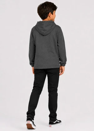 Select - Blusão Infantil Moletom Peluciado Cinza - SELECT