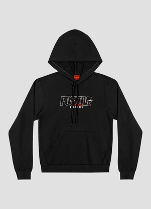 Based. - Blusão Juvenil Masculino em Moletom com Capuz Preto - BASED.