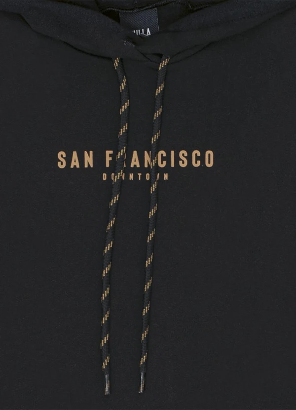 Pulla Bulla - Blusão Juvenil Menino Moletom Preto 2