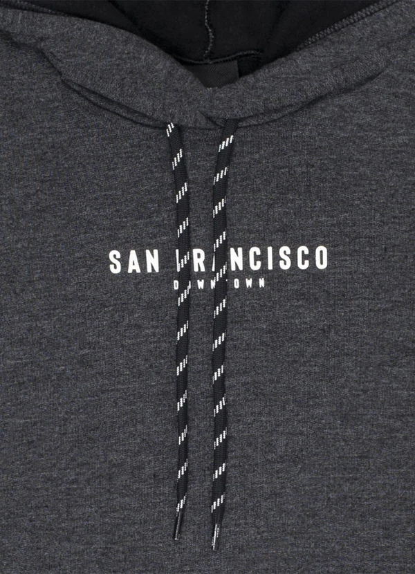 Pulla Bulla - Blusão Juvenil Menino Moletom Preto 2