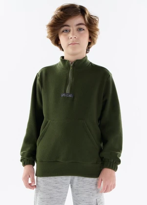 Pulla Bulla - Blusao Malha Soft Verde - PULLA BULLA