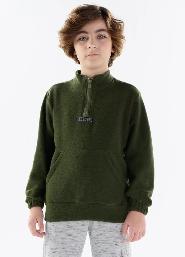 Pulla Bulla - Blusao Malha Soft Verde