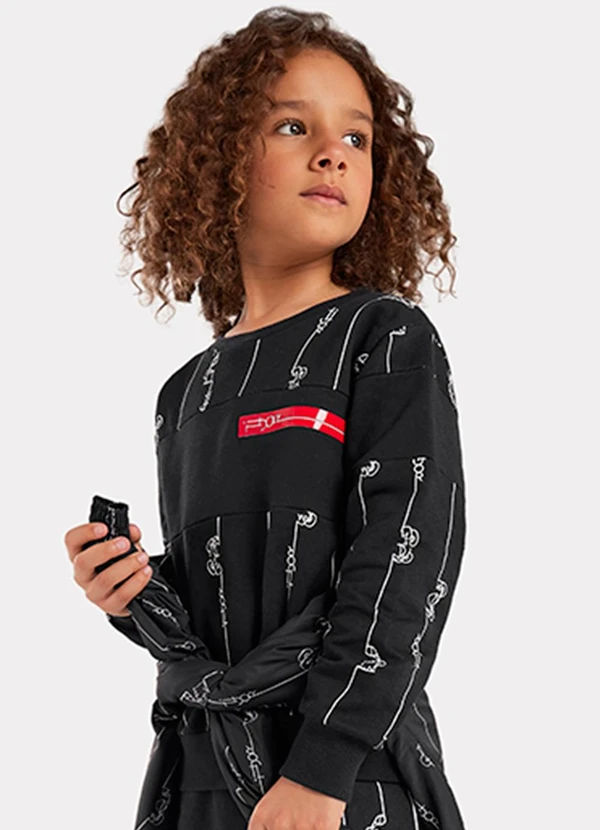 Blusão Manga Longa Moletom Masculino Infantil Pre Tigor