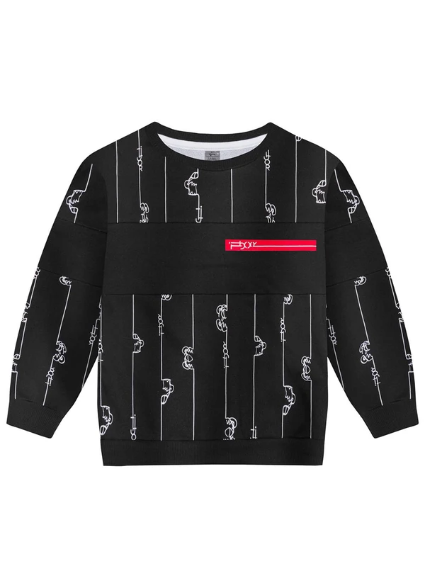 Tigor T Tigre - Blusão Manga Longa Moletom Masculino Infantil Pre 3