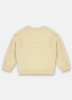 Up Baby - Blusão Menino em Moletom Linho Amarelo - UP BABY