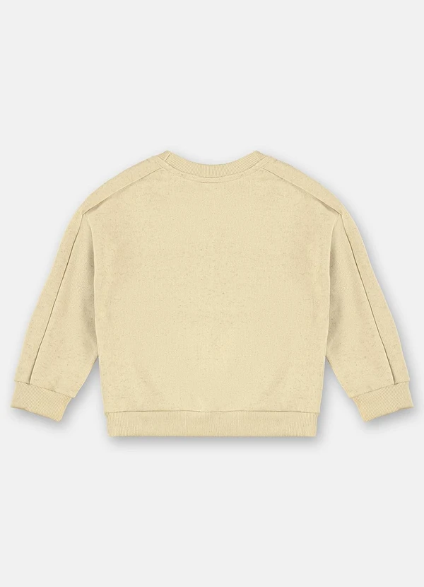 Up Baby - Blusão Menino em Moletom Linho Amarelo 2