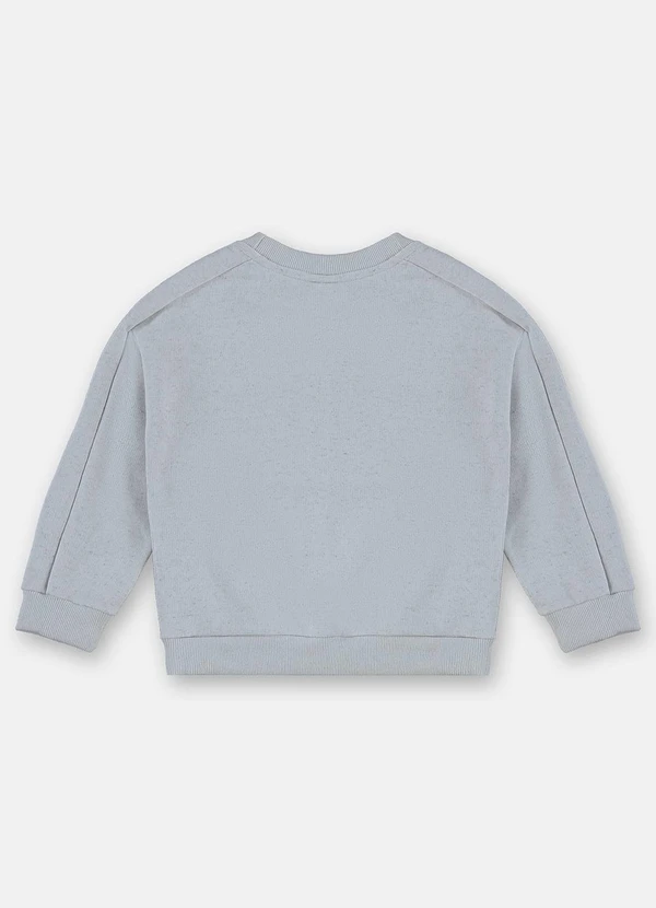 Up Baby - Blusão Menino em Moletom Linho Azul 2