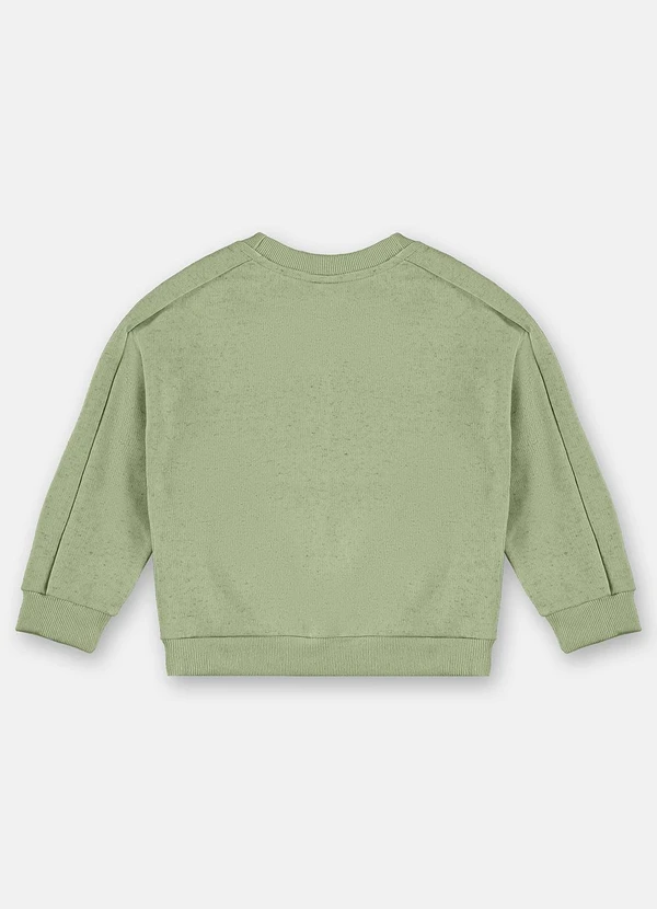 Up Baby - Blusão Menino em Moletom Linho Verde 2