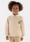 Up Baby - Blusão Moletom com Bordado Menino Bege - variação: Bege