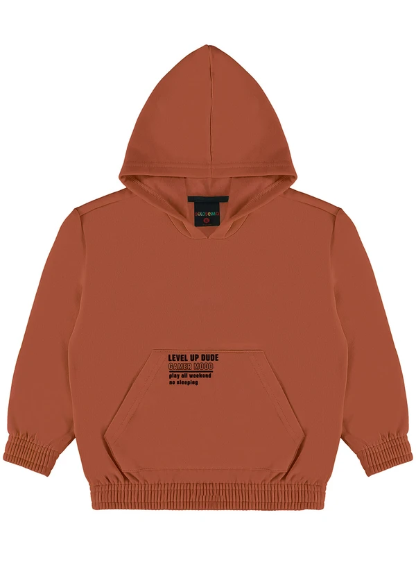 Guloseima - Blusão Moletom Infantil MeninoMarrom