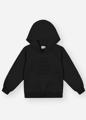 Divertto - Blusão Raglan Menino Preto - DIVERTTO