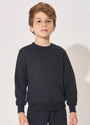 Abrange - Blusão Soft Infantil Menino Preto - ABRANGE