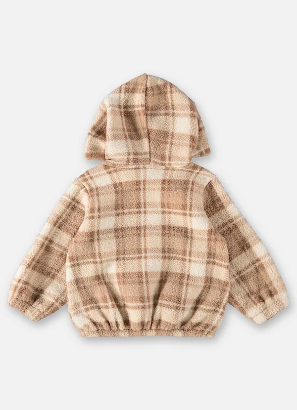 Up Baby - Blusão Xadrez Infantil para Meninos Marrom 6