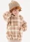 Up Baby - Blusão Xadrez Infantil para Meninos Marrom - variação: Marrom