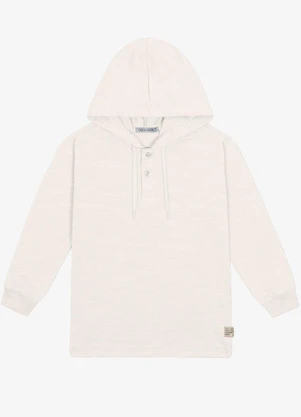 Trick Nick - Camiseta com Capuz Masculina Flamé Bege - TRICK NICK