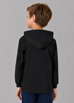 Trick Nick - Camiseta com Capuz Masculina Flamé Preto - TRICK NICK