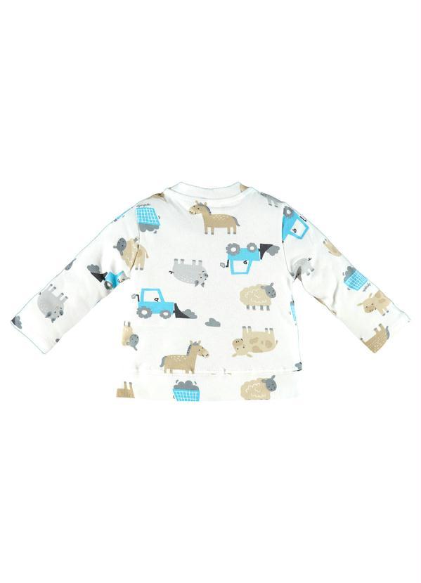 Up Baby - Cardigan Bebê em Suedine Bege 2