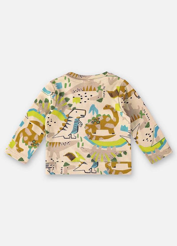 Up Baby - Cardigan em Suedine Bebê Menino Bege 2