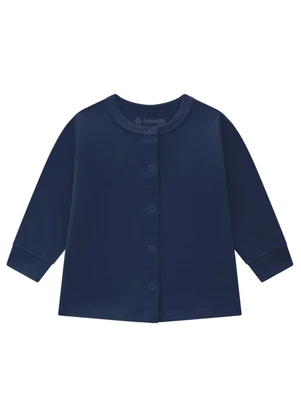 Brandili Baby - Casaco Bebê Unissex em Cotton Azul - BRANDILI BABY