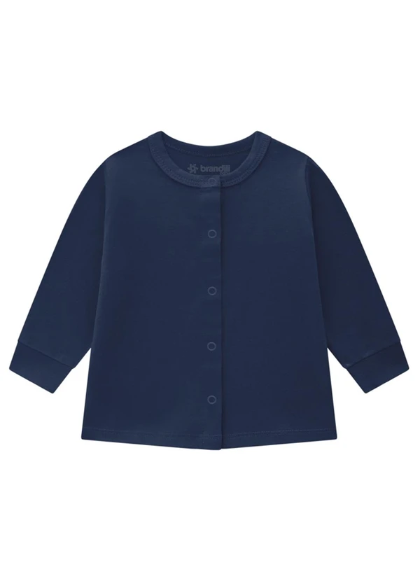 Brandili Baby - Casaco Bebê Unissex em Cotton Azul