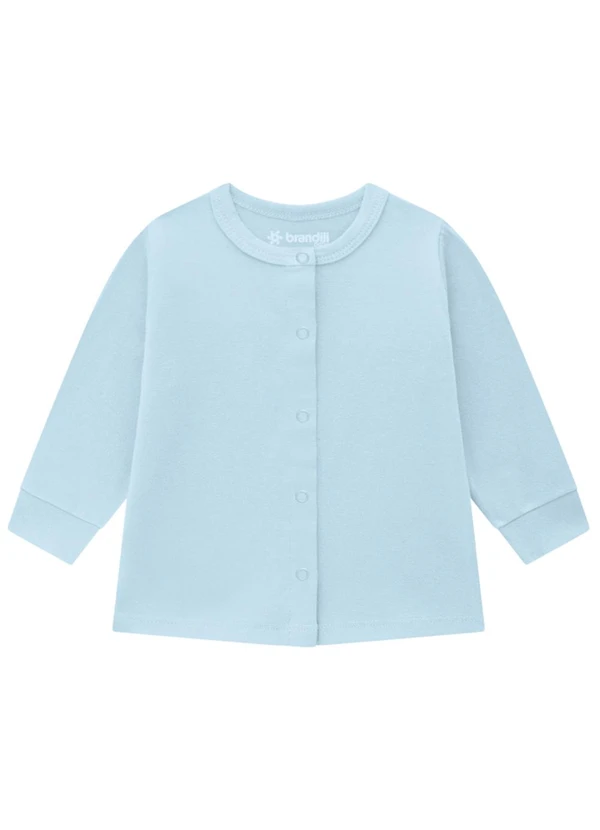 Brandili Baby - Casaco Bebê Unissex em Cotton Azul