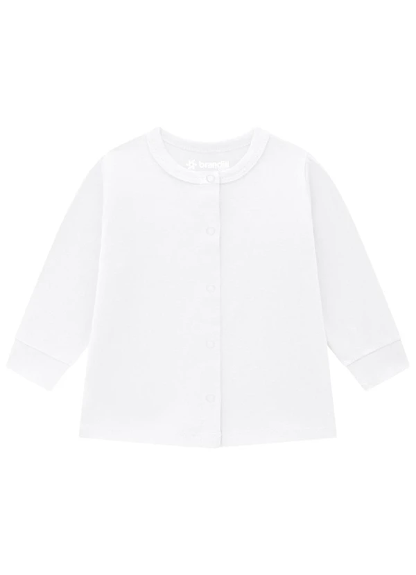 Brandili Baby - Casaco Bebê Unissex em Cotton Branco 3