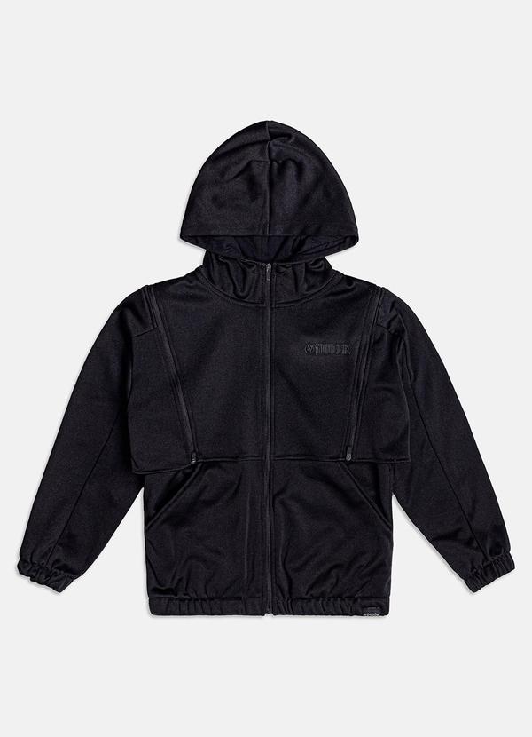 Youccie - Casaco Colete de Moletom Preto