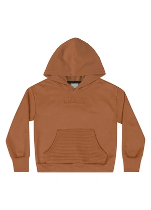 Quimby - Casaco com Capuz Infantil Unissex Marrom - QUIMBY